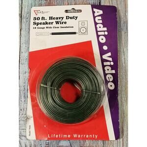 50 ft. Heavy Duty Speaker Wire 18 Gauge with Clear Insulation